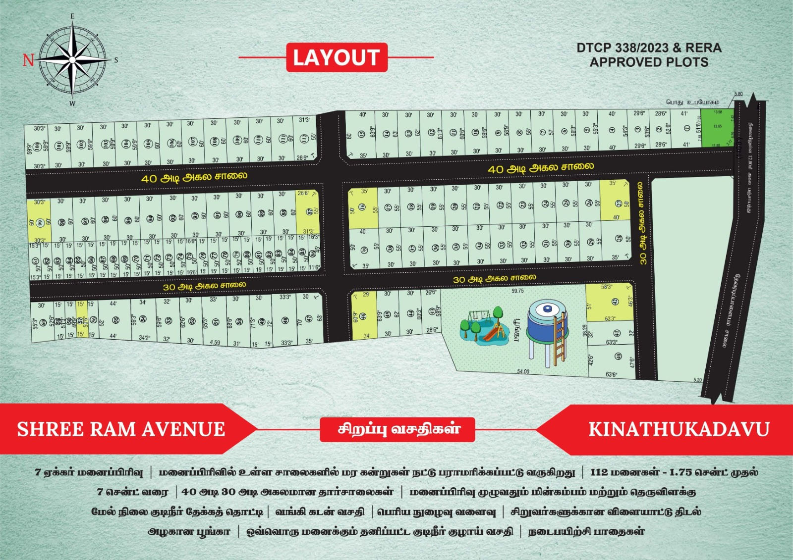 sree ram avenue project layout